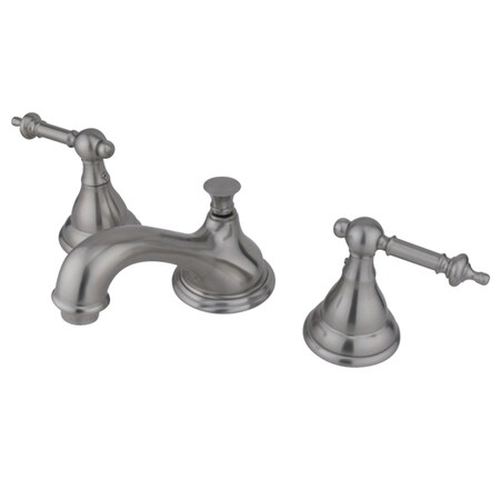 Kingston Brass KS5568TL 8" Widespread Bathroom Faucet, Brushed Nickel KS5568TL